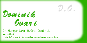 dominik ovari business card