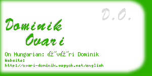 dominik ovari business card